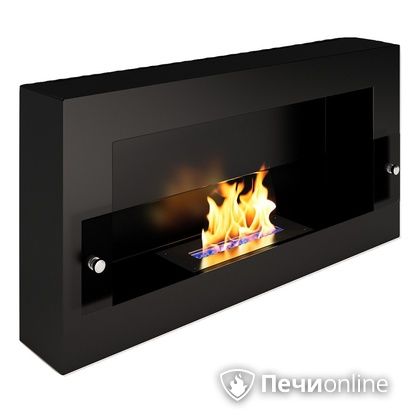 Биокамин ЭкоЛайф Window Fat Glass black burgundy в Шымкенте